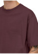 Thumbnail T-shirt mauve uni en coton biologique avec une coupe droite et un col rond - Image 6