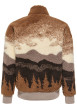 Thumbnail Blouson camel à motifs avec une coupe droite et un col montant - Image 2