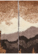 Thumbnail Blouson camel à motifs avec une coupe droite et un col montant - Image 3