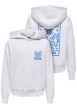 Thumbnail Sweat gris clair à imprimé avec une coupe droite et un col à capuche - Image 4