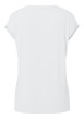 Thumbnail T-shirt blanc uni avec une coupe droite et des manches courtes - Image 2