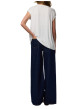 Thumbnail T-shirt blanc uni avec une coupe droite et des manches courtes - Image 4
