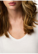Thumbnail T-shirt blanc uni avec une coupe droite et des manches courtes - Image 6