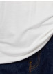 Thumbnail T-shirt blanc uni avec une coupe droite et des manches courtes - Image 7