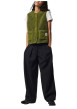 Thumbnail Gilet vert uni à coupe droite avec un col rond et sans manche - Image 3