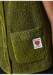 Thumbnail Gilet vert uni à coupe droite avec un col rond et sans manche - Image 4