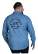Thumbnail Chemise en coton stone à imprimé avec une coupe droite et un col à revers - Image 2