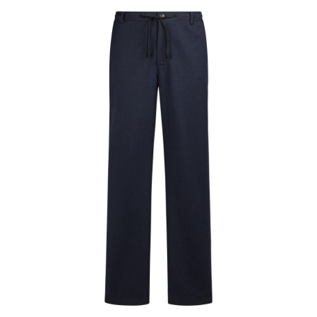 Pantalon chino marine uni avec une coupe droite...