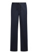 Thumbnail Pantalon chino marine uni avec une coupe droite et une taille élastiquée