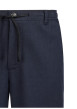 Thumbnail Pantalon chino marine uni avec une coupe droite et une taille élastiquée - Image 3