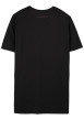 Thumbnail T-shirt noir uni avec une coupe droite et des manches courtes - Image 2