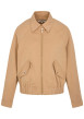Thumbnail Blouson beige à coupe ajustée pourvu d'un col à revers et de manches longues