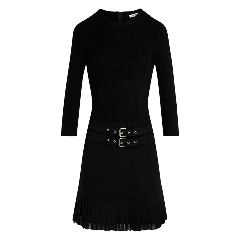 Morgan - Robe Courte Noire à Coupe Ajustée Pourvue D'une Fermeture Zippée - Noir