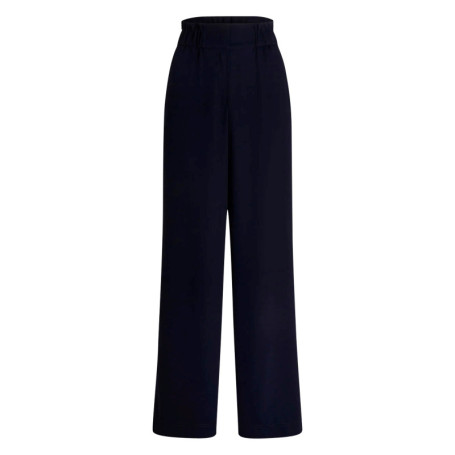 Pantalon chino marine à coupe bootcut pourvu...