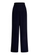 Thumbnail Pantalon chino marine à coupe bootcut pourvu d'une taille haute