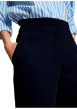 Thumbnail Pantalon chino marine à coupe bootcut pourvu d'une taille haute - Image 4