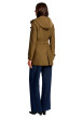 Thumbnail Trench coat kaki à coupe ajustée pourvu d'un col à capuche boutonné - Image 3