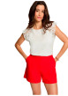 Thumbnail T-shirt en coton écru à coupe ajustée pourvu de manches courtes - Image 2