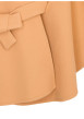 Thumbnail Poncho beige à coupe ample pourvu d'un col châle et de manches courtes - Image 2