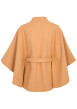 Thumbnail Poncho beige à coupe ample pourvu d'un col châle et de manches courtes - Image 3