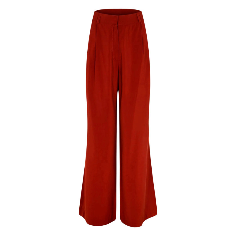 Morgan - Pantalon Chino Orange à Coupe Bootcut Pourvu D'une Fermeture Dissimulée - Orange