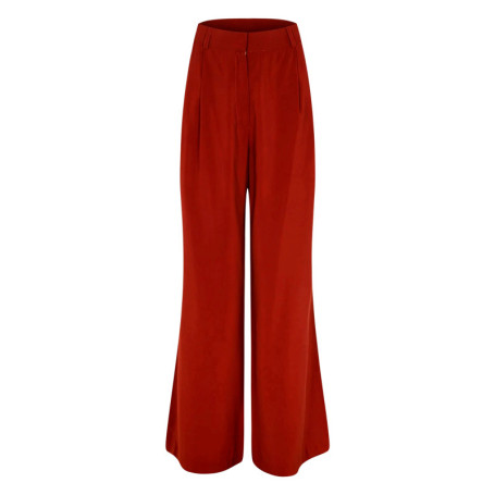 Pantalon chino orange à coupe bootcut pourvu...