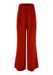 Thumbnail Pantalon chino orange à coupe bootcut pourvu d'une fermeture dissimulée