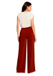 Thumbnail Pantalon chino orange à coupe bootcut pourvu d'une fermeture dissimulée - Image 3
