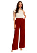 Thumbnail Pantalon chino orange à coupe bootcut pourvu d'une fermeture dissimulée - Image 5