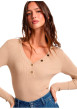 Thumbnail Pull beige à coupe ajustée pourvu d'un col v et de manches longues - Image 2