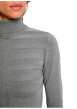 Thumbnail Pull gris à coupe ajustée pourvu d'un col roulé et de manches longues - Image 4