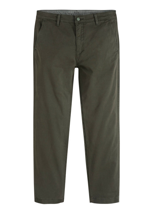 Pantalon Chino XX Standard Taper en coton kaki à coupe droite