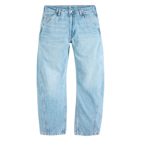 Jean Baggy Barrel en coton stone pourvu d'une...