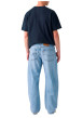 Thumbnail Jean Baggy Barrel en coton stone pourvu d'une coupe large et de 5 poches - Image 4