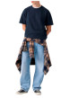 Thumbnail Jean Baggy Barrel en coton stone pourvu d'une coupe large et de 5 poches - Image 6