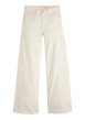 Thumbnail Pantalon 728 en coton écru pourvu d'une coupe wide leg et de 5 poches