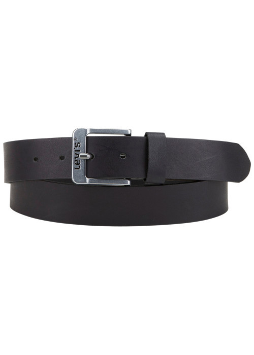 Ceinture noire en cuir véritable pourvue d'une...
