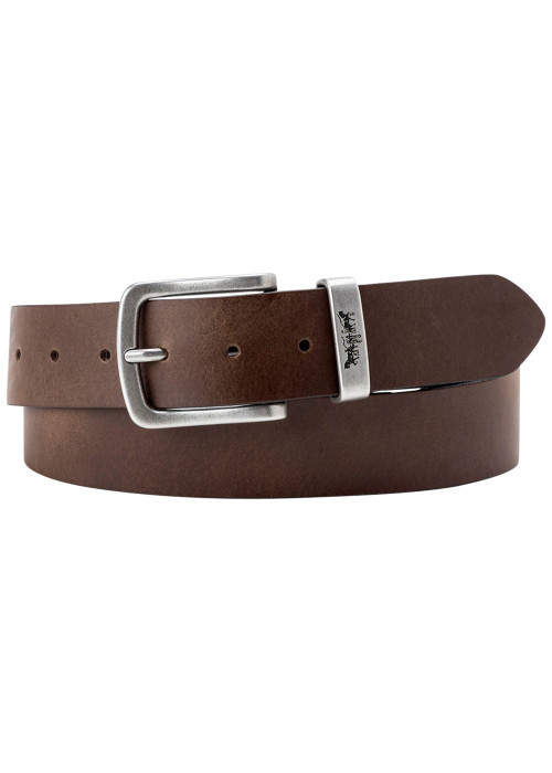 Ceinture marron en cuir véritable pourvue d'une...