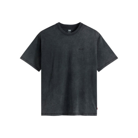 T-shirt en coton anthracite à coupe droite...