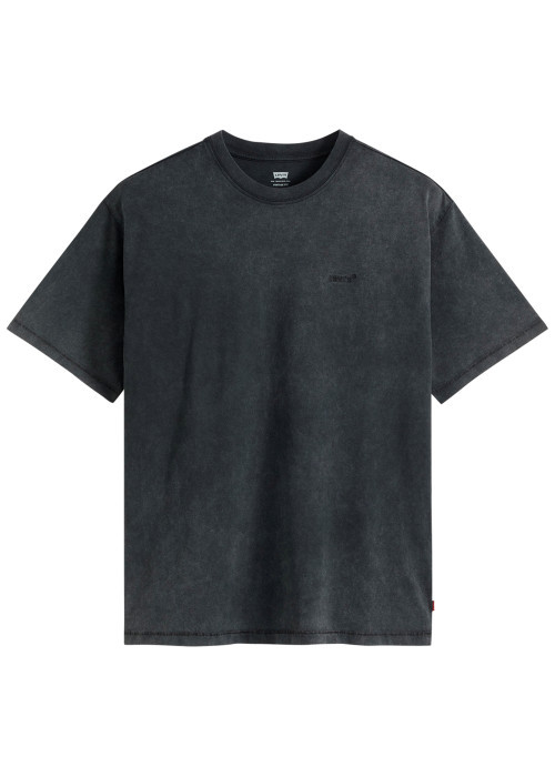 T-shirt en coton anthracite à coupe droite...