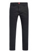 Thumbnail Pantalon chino en coton noir pourvu d'une fermeture zippée avec bouton