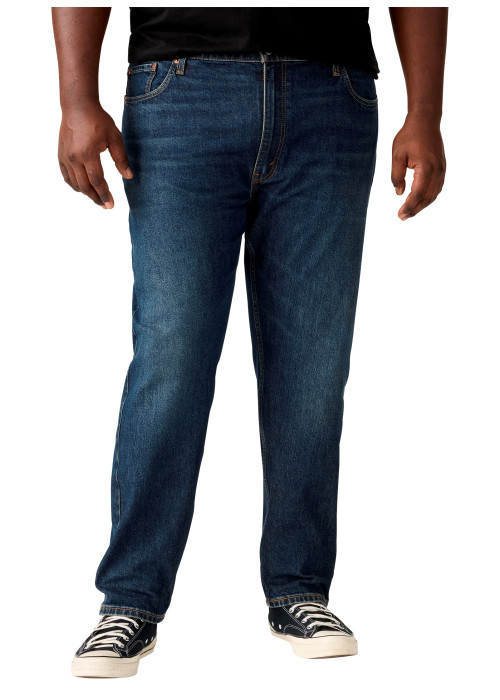Jean 502® Tapered indigo en coton mélangé à...