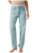 Thumbnail Jean Loose Tapered en coton stone à coupe droite pourvu de 5 poches - Image 3