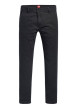 Thumbnail Pantalon chino en coton noir pourvu d'une fermeture zippée avec bouton