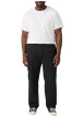 Thumbnail Pantalon chino en coton noir pourvu d'une fermeture zippée avec bouton - Image 6