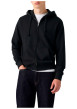 Thumbnail Sweat zippé en coton noir à coupe droite pourvu d'un col à capuche - Image 6