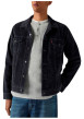 Thumbnail Blouson en coton anthracite à coupe ajustée pourvu d'un col à revers - Image 3
