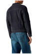 Thumbnail Blouson en coton anthracite à coupe ajustée pourvu d'un col à revers - Image 4