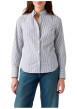 Thumbnail Chemise en coton blanche à rayures pourvue d'une coupe droite - Image 4