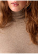 Thumbnail T-shirt taupe à coupe ajustée pourvu d'un col roulé et de manches longues - Image 5